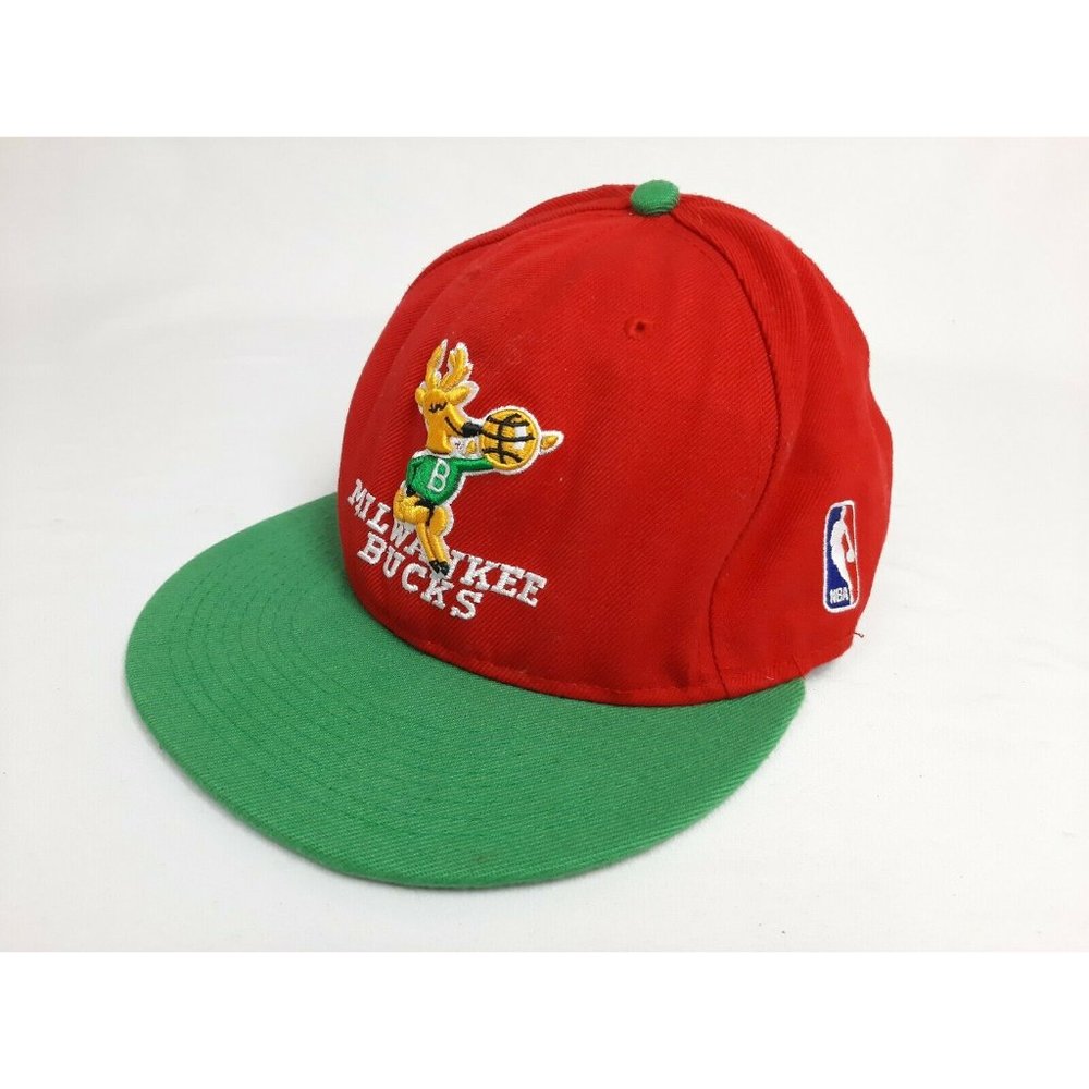 Vintage Milwaukee Bucks NBA Mitchell and Ness Snapback Hat Cap Hardwood Classics
